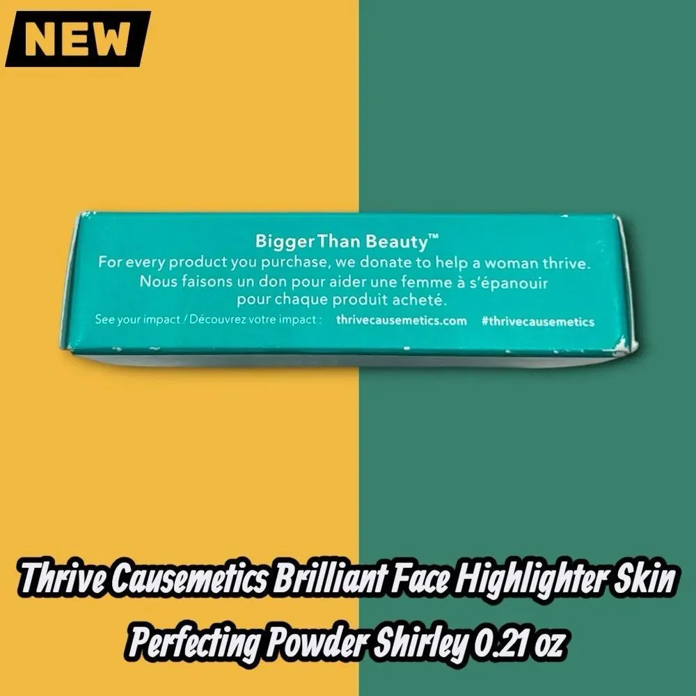 New Thrive Causemetics Brilliant Face Highlighter Skin Perfecting Powder Shirley